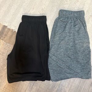 Men's Athletic Shorts - Black and Gray
